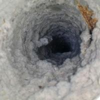 Before dryer vent cleaning